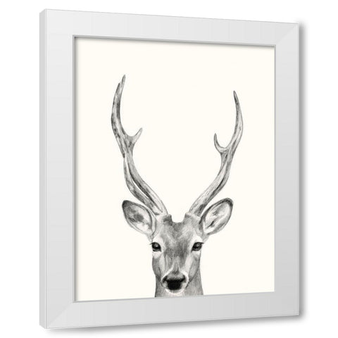 Animal Mug IV White Modern Wood Framed Art Print by Borges, Victoria