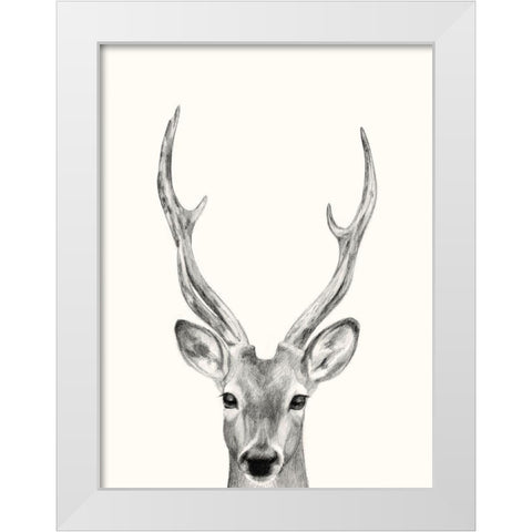 Animal Mug IV White Modern Wood Framed Art Print by Borges, Victoria