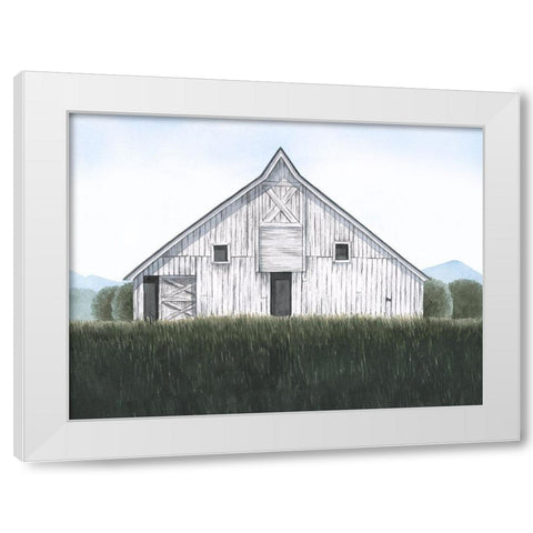 Blueridge Barn II White Modern Wood Framed Art Print by Popp, Grace