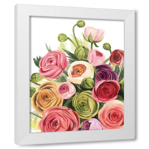 Ranunculus Study I White Modern Wood Framed Art Print by Popp, Grace