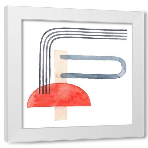 Deco Sunrise II White Modern Wood Framed Art Print by Popp, Grace