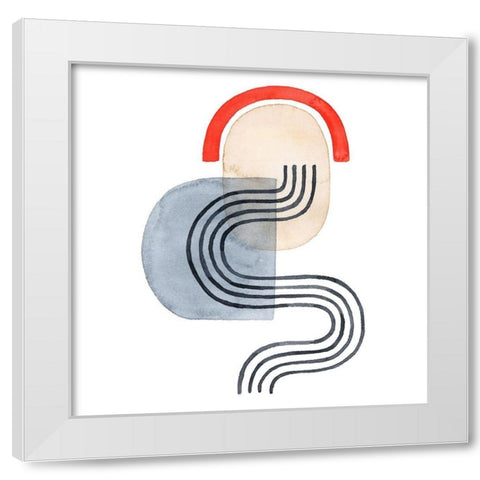 Deco Sunrise IV White Modern Wood Framed Art Print by Popp, Grace