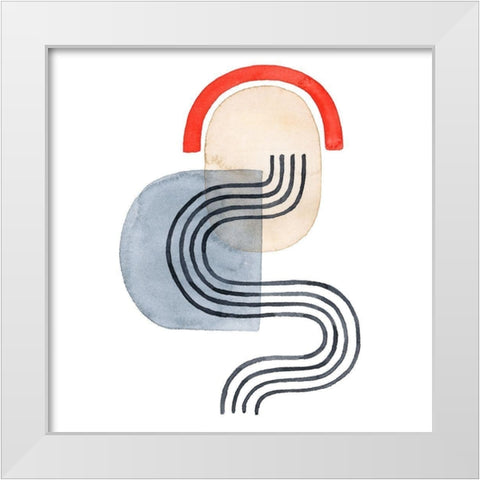 Deco Sunrise IV White Modern Wood Framed Art Print by Popp, Grace