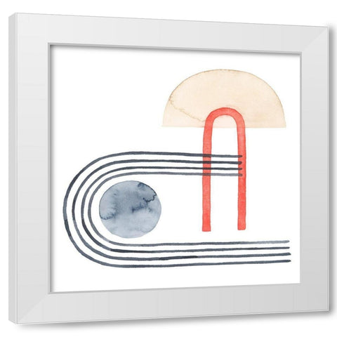 Deco Sunrise VI White Modern Wood Framed Art Print by Popp, Grace