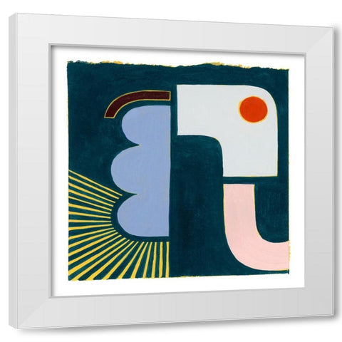 Bewildered I White Modern Wood Framed Art Print by Popp, Grace