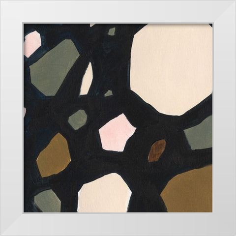 Terrazzo Shards VIII White Modern Wood Framed Art Print by Borges, Victoria
