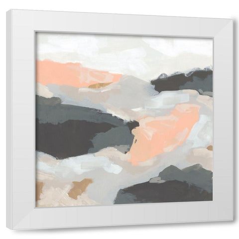 Rock Currents I White Modern Wood Framed Art Print by Vess, June Erica