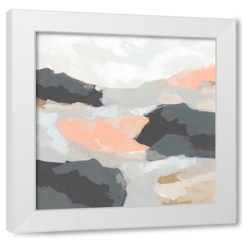 Rock Currents II White Modern Wood Framed Art Print by Vess, June Erica