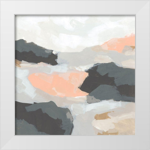 Rock Currents II White Modern Wood Framed Art Print by Vess, June Erica