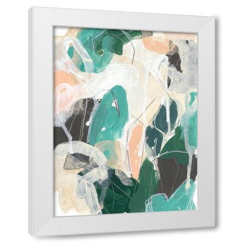 Modal I White Modern Wood Framed Art Print by Vess, June Erica