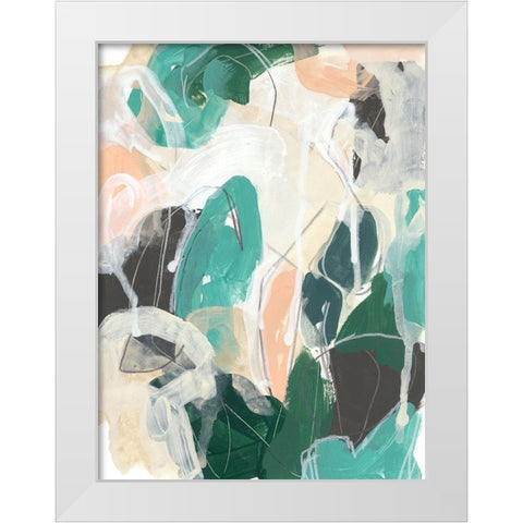 Modal I White Modern Wood Framed Art Print by Vess, June Erica