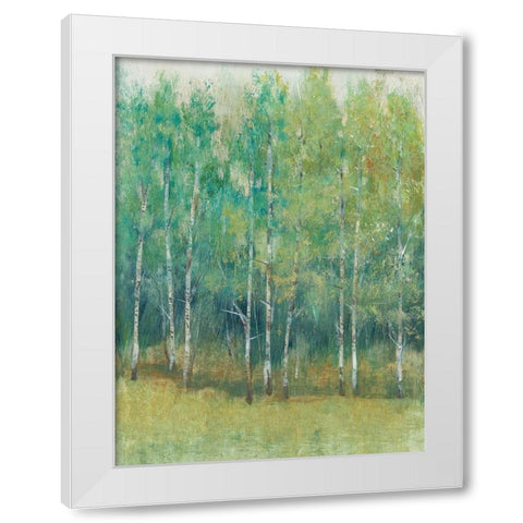 Woodland Edge I White Modern Wood Framed Art Print by OToole, Tim