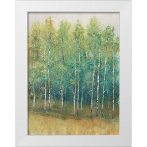 Woodland Edge II White Modern Wood Framed Art Print by OToole, Tim