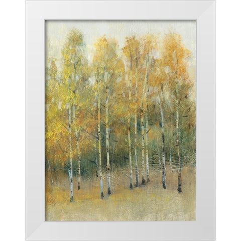 Woodland Edge IV White Modern Wood Framed Art Print by OToole, Tim