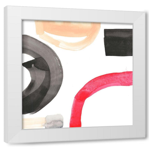 Neon Arches II White Modern Wood Framed Art Print by Goldberger, Jennifer