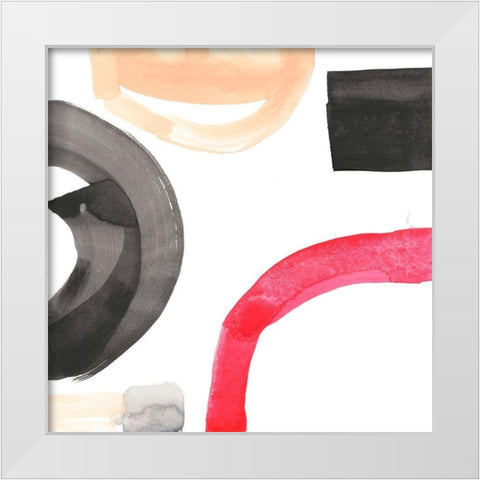 Neon Arches II White Modern Wood Framed Art Print by Goldberger, Jennifer