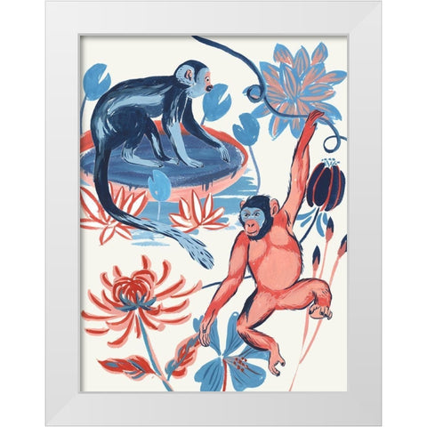 From the Jungle I White Modern Wood Framed Art Print by Wang, Melissa