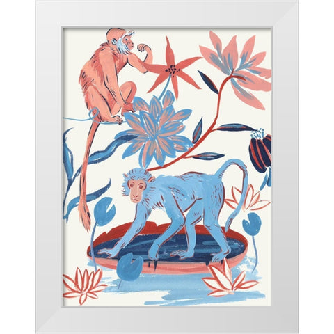 From the Jungle IV White Modern Wood Framed Art Print by Wang, Melissa