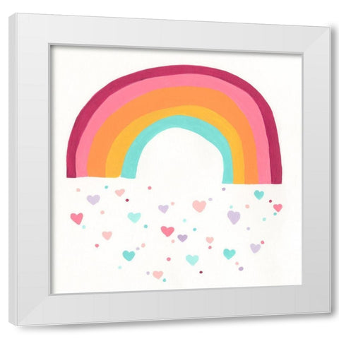 Happy Magic I White Modern Wood Framed Art Print by Vess, June Erica