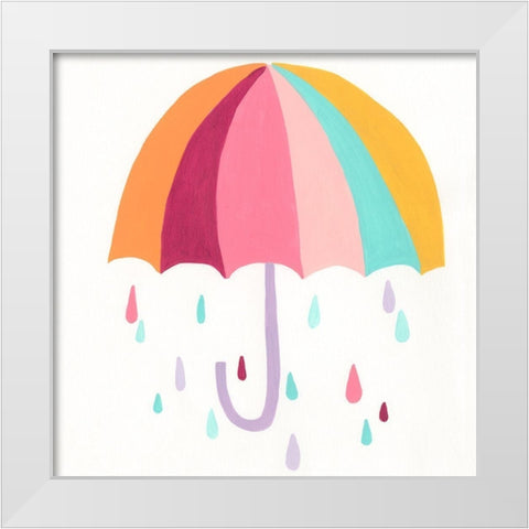 Happy Magic II White Modern Wood Framed Art Print by Vess, June Erica