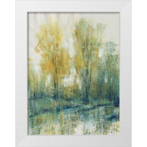 Tree Glow I White Modern Wood Framed Art Print by OToole, Tim