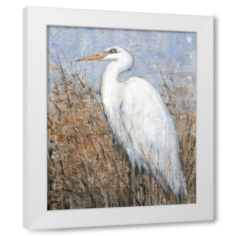 White Heron II White Modern Wood Framed Art Print by OToole, Tim