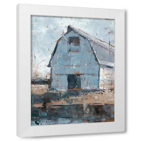 Sunset Farm I White Modern Wood Framed Art Print by Harper, Ethan