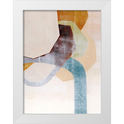 Desert Rockfall I White Modern Wood Framed Art Print by Popp, Grace