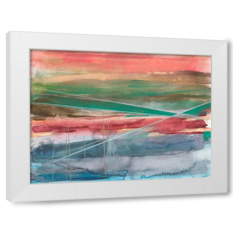 Vanishing Line I White Modern Wood Framed Art Print by Goldberger, Jennifer