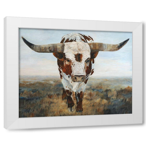 Ramblin On II White Modern Wood Framed Art Print by Winkler, Kathy