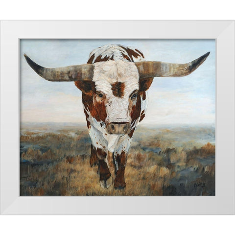 Ramblin On II White Modern Wood Framed Art Print by Winkler, Kathy