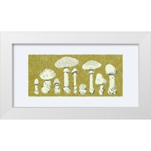 Forest Fungi I White Modern Wood Framed Art Print by Green, Jacob