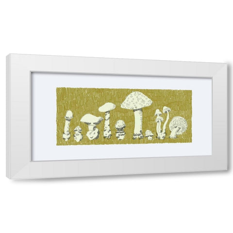 Forest Fungi II White Modern Wood Framed Art Print by Green, Jacob