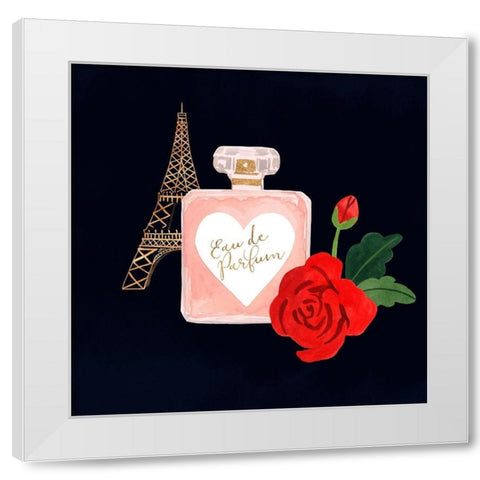 Oui Oui Glam III White Modern Wood Framed Art Print by Borges, Victoria