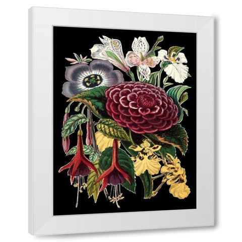 Garden Gathering II White Modern Wood Framed Art Print by Unknown