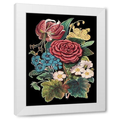 Garden Gathering III White Modern Wood Framed Art Print by Unknown