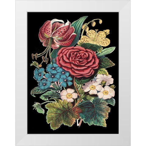 Garden Gathering III White Modern Wood Framed Art Print by Unknown