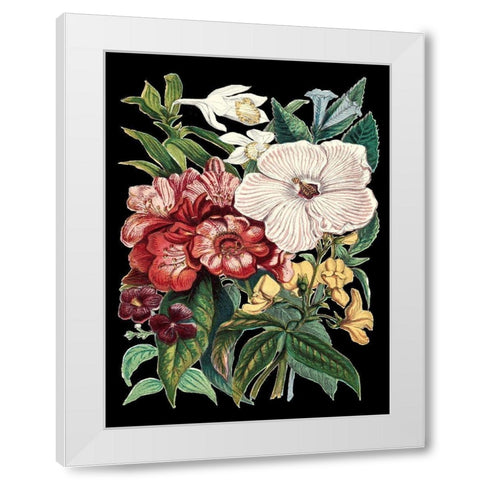 Garden Gathering IV White Modern Wood Framed Art Print by Unknown