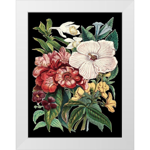 Garden Gathering IV White Modern Wood Framed Art Print by Unknown