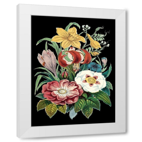 Garden Gathering VI White Modern Wood Framed Art Print by Unknown