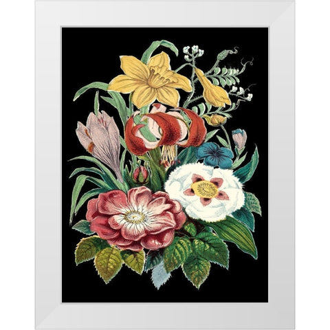 Garden Gathering VI White Modern Wood Framed Art Print by Unknown