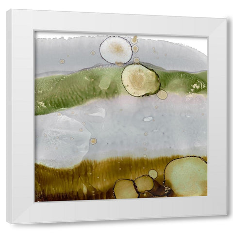 Gold Deposit III White Modern Wood Framed Art Print by Harper, Ethan
