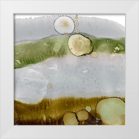 Gold Deposit III White Modern Wood Framed Art Print by Harper, Ethan