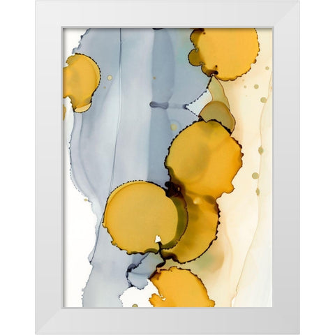 Distant Suns I White Modern Wood Framed Art Print by Harper, Ethan