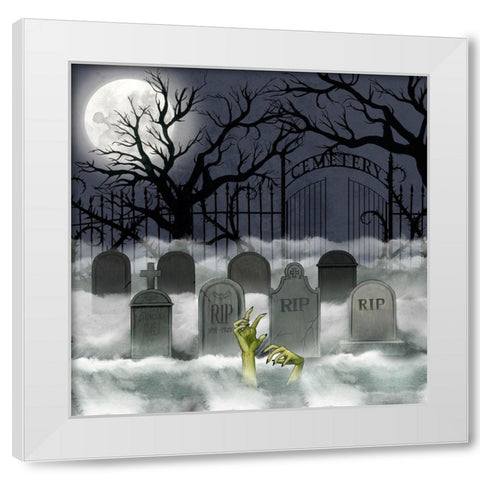 Spooky Night II White Modern Wood Framed Art Print by Popp, Grace