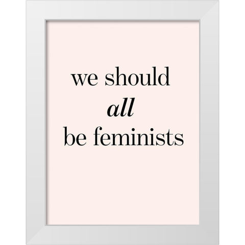 Womxn VII White Modern Wood Framed Art Print by Hambly, Anna