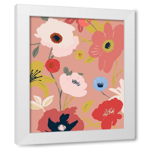 Merry Mallow I White Modern Wood Framed Art Print by Warren, Annie