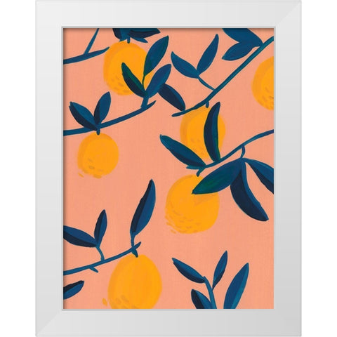 Sunlit Grove II White Modern Wood Framed Art Print by Green, Jacob