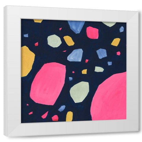 Bright Terrazzo I White Modern Wood Framed Art Print by Borges, Victoria