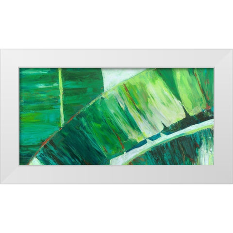 Goin Bananas I White Modern Wood Framed Art Print by Wilkins, Suzanne